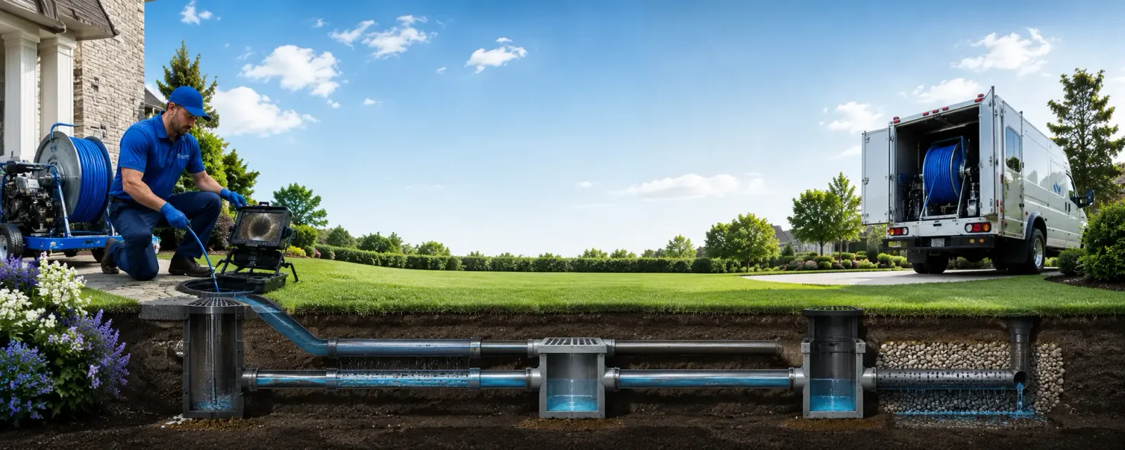 Outdoor drain cleaning information for Browns Mills, NJ